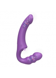 Фиолетовый безремневой страпон Straples Strap-On Dildo - Erokay - купить с доставкой в Тольятти