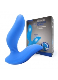 Синий вибромассажер простаты 3,5’’ Curve P-spot Massager - 12 см. - Erokay - в Тольятти купить с доставкой