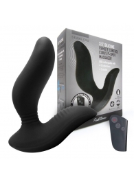 Черный вибромассажер простаты 3,5’’ Remote Control Curve P-spot Massager - 12 см. - Erokay - в Тольятти купить с доставкой