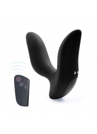 Черный вибромассажер простаты 3,5’’ Remote Control Curve P-spot Massager - 12 см. - Erokay - в Тольятти купить с доставкой