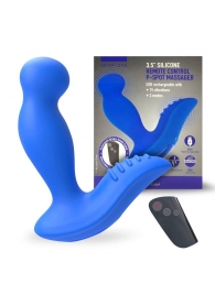 Синий вибромассажер простаты 3,5’’ Remote Control P-spot Massager - 12,5 см. - Erokay - в Тольятти купить с доставкой