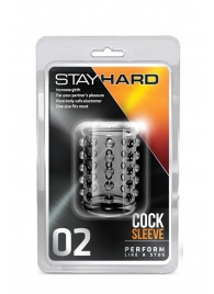 Прозрачная насадка на пенис с шишечками STAY HARD COCK SLEEVE 02 CLEAR - Blush Novelties - в Тольятти купить с доставкой