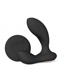 Черный вибромассажер простаты с пультом ДУ Hugo 2 Remote - Lelo - в Тольятти купить с доставкой