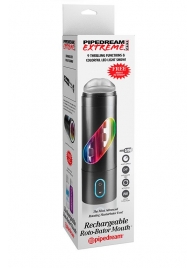 Перезаряжаемый мастурбатор-ротик Extreme Toyz Rechargeable Roto-Bator Mouth - Pipedream - в Тольятти купить с доставкой