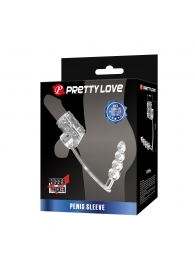 Прозрачная насадка на пенис и мошонку с анальным стимулятором Rilley - Baile - в Тольятти купить с доставкой