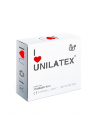 Ультратонкие презервативы Unilatex Ultra Thin - 3 шт. - Unilatex - купить с доставкой в Тольятти