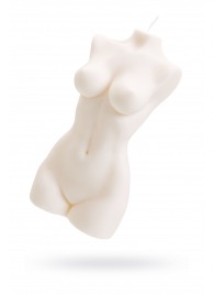 Белая интерьерная свеча в форме женского торса - 850 гр. - Pecado - купить с доставкой в Тольятти