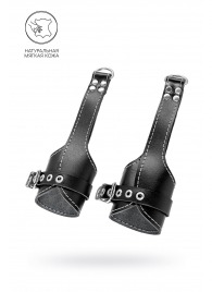 Черные подвесы с белой строчкой - Pecado - купить с доставкой в Тольятти