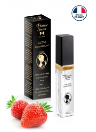 Стимулирующий блеск для губ со вкусом клубники - 7 мл. - Plaisir Secret - купить с доставкой в Тольятти