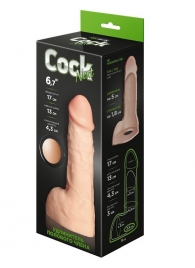 Телесный фаллоудлинитель с мошонкой Cock Next - 17 см. - LOVETOY (А-Полимер) - в Тольятти купить с доставкой