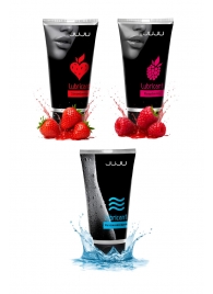 Набор из 3 лубрикантов JUJU (увлажняющий, клубника, малина) - JuJu - купить с доставкой в Тольятти