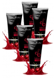 Набор из 5 съедобных лубрикантов JUJU со вкусом вишни - JuJu - купить с доставкой в Тольятти