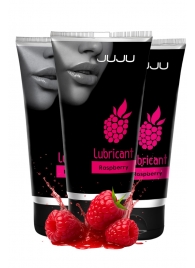 Набор из 3 съедобных лубрикантов JUJU со вкусом малины - JuJu - купить с доставкой в Тольятти