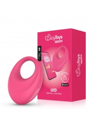 Розовое интерактивное эрекционное виброкольцо Leo - Easy toys - в Тольятти купить с доставкой