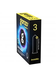 Супертонкие презервативы Ganzo Invisible - 3 шт. - Ganzo - купить с доставкой в Тольятти
