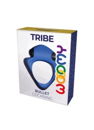 Синее эрекционное кольцо Wooomy Tribeс с вибрацией - Adrien Lastic - в Тольятти купить с доставкой