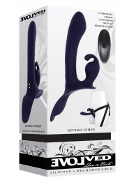 Женский страпон с вибрацией Giving Vibes - Evolved - купить с доставкой в Тольятти