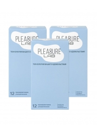 Набор из 3 упаковок ультратонких презервативов Pleasure Lab (по 12 шт.) - Pleasure Lab - купить с доставкой в Тольятти