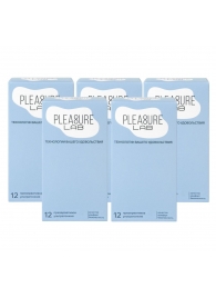 Набор из 5 упаковок ультратонких презервативов Pleasure Lab (по 12 шт.) - Pleasure Lab - купить с доставкой в Тольятти