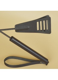 Черный кожаный стек «Сириус» - 60 см. - Sitabella - купить с доставкой в Тольятти