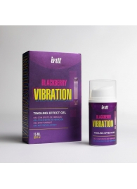 Стимулирующий гель с эффектом вибрации Blackberry Vibration - 15 мл. - INTT - купить с доставкой в Тольятти