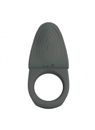 Серое эрекционное кольцо с вибростимуляцией клитора Alto - Baile - в Тольятти купить с доставкой
