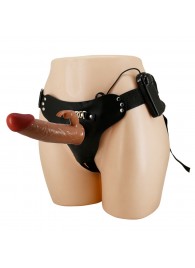 Мужской полый страпон с вибрацией Marion - Baile - купить с доставкой в Тольятти