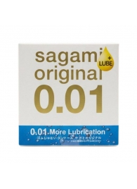Увлажнённый презерватив Sagami Original 0.01 Extra Lub - 1 шт. - Sagami - купить с доставкой в Тольятти