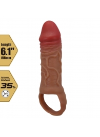 Реалистичная насадка на член Peirre - 15,5 см. - Baile - в Тольятти купить с доставкой