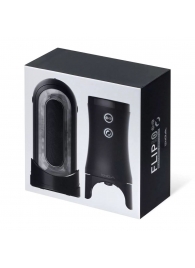 Набор Tenga Flip Zero Electronic Vibrotation: мастурбатор с вибрацией и устройство вращения - Tenga - в Тольятти купить с доставкой
