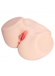 Мастурбатор-полуторс с двойным слоем материала и вибрацией Jenny Onahole Real Vagina - KOKOS - в Тольятти купить с доставкой
