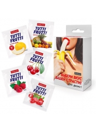 Набор из 5 саше съедобных смазок Tutti-Frutti - Биоритм - купить с доставкой в Тольятти