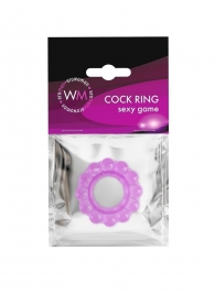 Лиловое эрекционное кольцо с 2 рядами стимулирующих шариков - Erowoman-Eroman - в Тольятти купить с доставкой