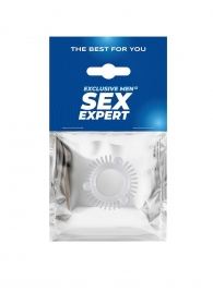 Эластичное эрекционное кольцо с 3 шариками и шипами - Sex Expert - в Тольятти купить с доставкой