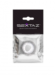 Эластичное эрекционное кольцо с длинными черными «ресничками» - Sextaz - в Тольятти купить с доставкой