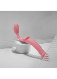 Розовый безремневой страпон Strap-on-me Semi-Realistic Bendable Strap-On size XL - Strap-on-me - купить с доставкой в Тольятти