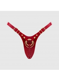 Красный пояс для фиксации насадок Strap-On-Me Leatherette Harness Fabulous - Strap-on-me - купить с доставкой в Тольятти