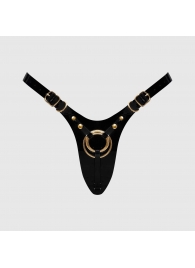 Черный пояс для фиксации насадок Strap-On-Me Leatherette Harness Fabulous - Strap-on-me - купить с доставкой в Тольятти