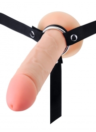 Мужской полый страпон на регулируемых ремешках - 22 см. - Sex Expert - купить с доставкой в Тольятти
