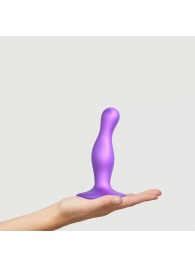 Фиолетовая насадка Strap-On-Me Dildo Plug Curvy size S - Strap-on-me - купить с доставкой в Тольятти
