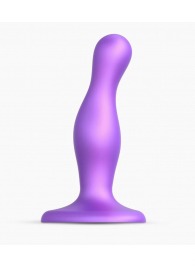 Фиолетовая насадка Strap-On-Me Dildo Plug Curvy size S - Strap-on-me - купить с доставкой в Тольятти