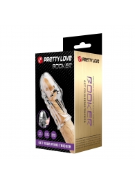 Прозрачная насадка на пенис Booker - 8 см. - Baile - в Тольятти купить с доставкой