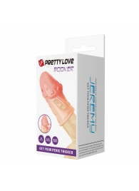 Телесная насадка на пенис Booker - 8 см. - Baile - в Тольятти купить с доставкой