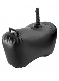 Черное надувное кресло с платформой для фиксации дилдо Body Dock Inflatable Love Seat - Pipedream - купить с доставкой в Тольятти