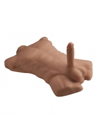 Карамельный мужской торс с фаллоимитатором SILEXD Apollo L 7 - Adrien Lastic