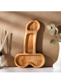 Деревянное блюдо для подачи в форме члена (25 х 16,5 х 1,7 см) - Сима-Ленд - купить с доставкой в Тольятти