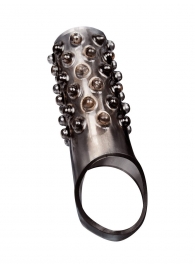 Дымчатая насадка на пенис с выпуклостями - 12 см. - Sex Expert - в Тольятти купить с доставкой