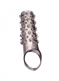 Дымчатая насадка на пенис с шипами и выпуклостями - 12 см. - Sex Expert - в Тольятти купить с доставкой