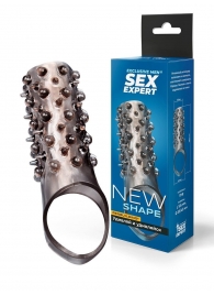 Дымчатая насадка на пенис с шипами и выпуклостями - 12,5 см. - Sex Expert - в Тольятти купить с доставкой