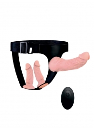 Женский страпон с 3 насадками и вибрацией - Erowoman-Eroman - купить с доставкой в Тольятти